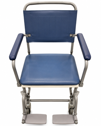 Sedia comoda per anziani/disabili con WC e ruote