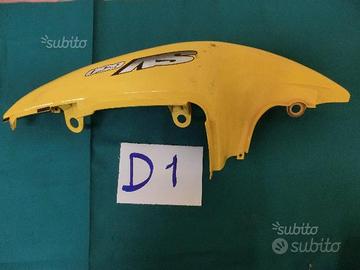 Fianco posteriore sinistro suzuki sv650 giallo