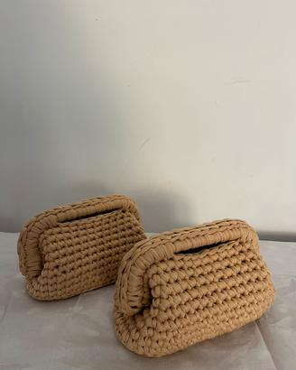 Clutch con molla da 20cm vari colori