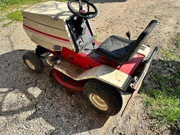 Tagliaerba funzionante con cesto taglia erba motor