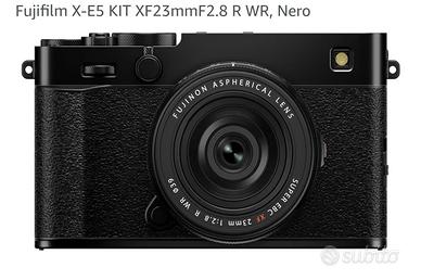 Fujifilm X-E5 KIT XF23mmF2.8 R WR, Nero