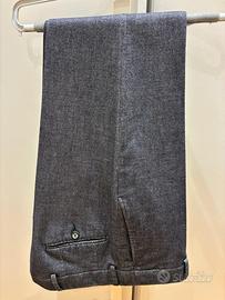 Chino grigio tessuto Cervino