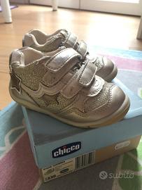 Scarpa tennis Chicco n.23 bambina oro
