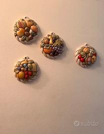Set 4 Formelle THUN Frutta - Ceramica Originale
