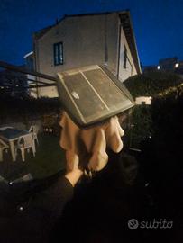 Ombrellone da giardino con pannello solare e luce