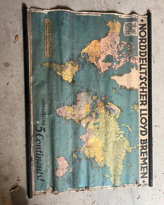 Carta geografica mondo