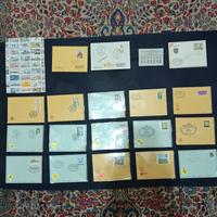 Buste con francobolli e timbri postali 20 pezzi. 