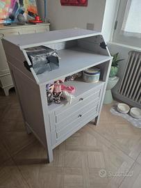  Ikea cassettiera/fasciatoio SUNDVIK grigio
