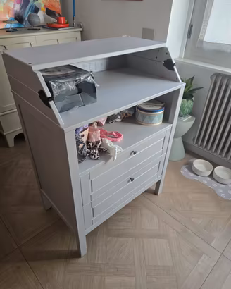  Ikea cassettiera/fasciatoio SUNDVIK grigio