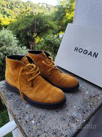 Scarpe Hogan uomo – chukka in camoscio miele – ott