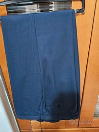 Pantaloni uomo di cotone blu taglia 53