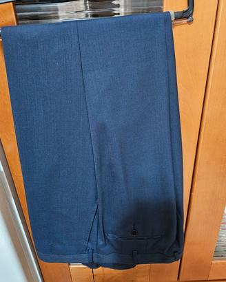 Pantaloni uomo di cotone blu taglia 53