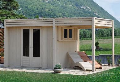 CASETTA CUBO DA GIARDINO 3x2 + tettoia   €4280