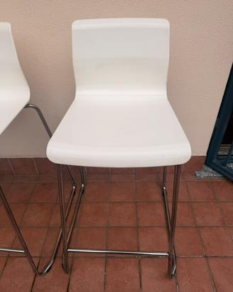 3 Sgabelli IKEA GLENN bianchi + 1 seduta