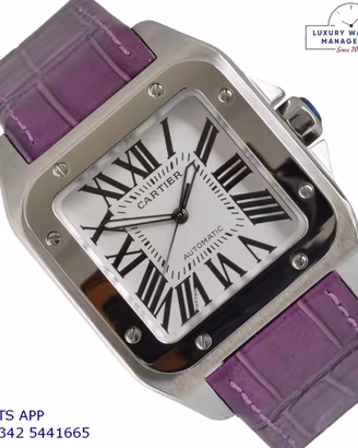 Cartier Santos 100 XL W20073X8 silver Full Set