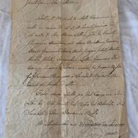 1881 Lettera antica manoscritto diffida legale