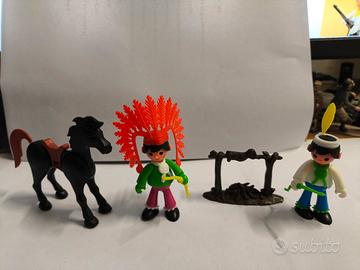 2 Soldatini Indiani con Cavallo e Accessorio DULCO