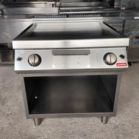 Piastra Gas Liscia Cromo 