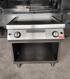 Piastra Gas Liscia Cromo 