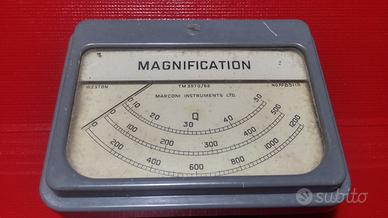Marconi Microamperometro Bachelite  Magnification