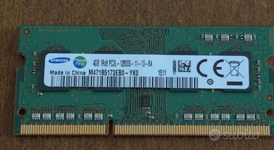 4GB RAM Samsung PC3L-12800S DDR3L M471B5173EB0-YK0