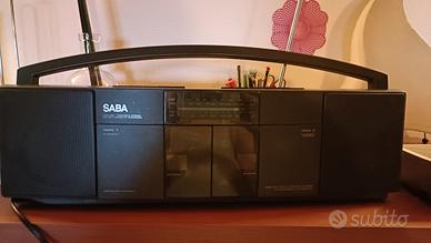 Radio/musicassette doppio portatile SABA