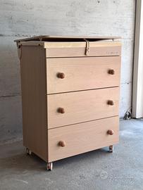 Fasciatoio con vaschetta e cassettiera