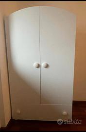 Armadio Pali bianco per cameretta