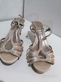 Scarpe donna color argento n. 38 