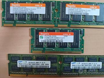 RAM per notebook e pc