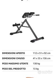 Attrezzatura rinforzo schiena