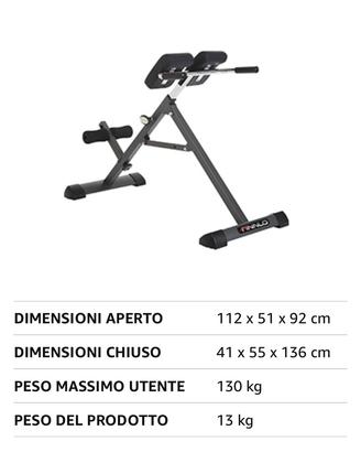 Attrezzatura rinforzo schiena
