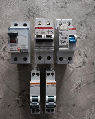 magnetotermici e  differenziali