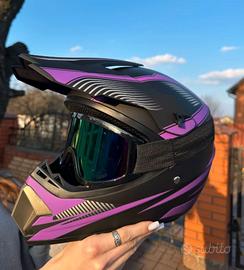 Casco Cross Bimbo Moto Downhill -Taglia S Nuovo