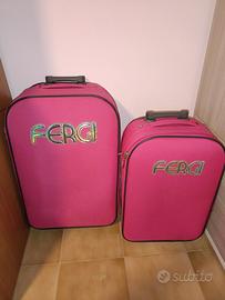 valigia marca fergi grande e piccola