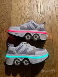 Pattini, Scarpe Multiuso LED 2 in1, Scarpe bambini