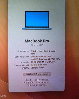 macbook pro 15 2017 touchbar 