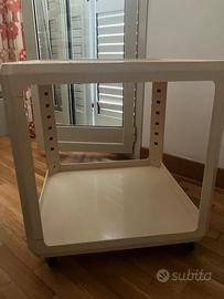Carrello Kartell bianco in plastica