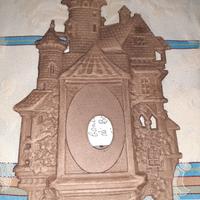 Cornice antica a forma di castello