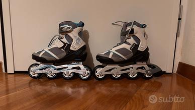 Pattini soft boot, protezioni e casco