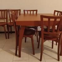 tavolo 90X90 allungabile 180X90+ 6 sedie