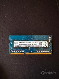 Ram PC3L 12800 2GB DDR3L 1600 per portatile