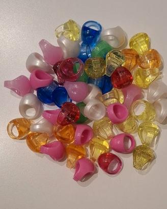 N. 10 pezzi Anello circolare in plastica