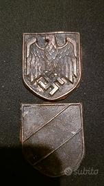 coppia di scudetti coloniali tedeschi ww2 