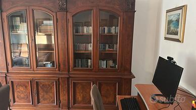 Mobile libreria credenza in legno massello