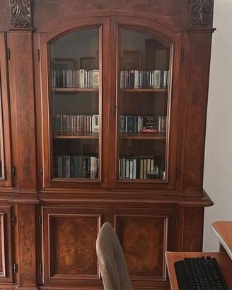 Mobile libreria credenza in legno massello