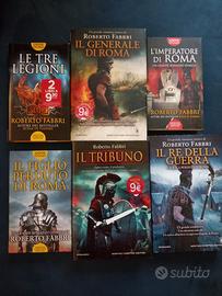 lotto 6 libri romanzi antica roma di roberto fabbr