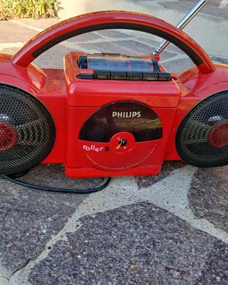  radio lettore di cassette philips roller 2