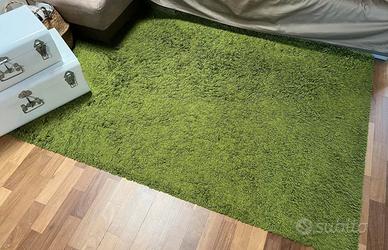 Ikea tappeto verde pelo medio 160x230cm