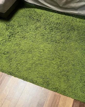 Ikea tappeto verde pelo medio 160x230cm